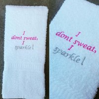 I Sparkle Sweattuch Fitnessstudio & Sporttuch | 16x26 von Create2MotivateGifts