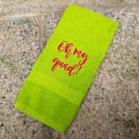 Oh My Quad Gym Handtuch Sport Sweat Handtuch Geschenk | 16x26 von Create2MotivateGifts