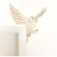 Eule Mit Federn Kennzeichnet Wandkunst, Fenster - Oder Türverkleidung, Eulen-Wohnkultur, Made in Australia von CreateACircus