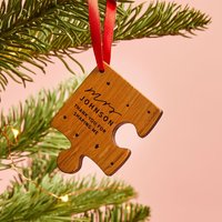 Personalisierte Lehrer Geschenk Puzzle Dekoration | Holzpuzzle Stück Weihnachtsdekoration Für Mit Gravur Name Und Nachricht von CreateGiftLove