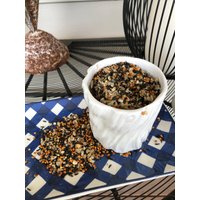 Birken-Teller & Blaues Tablett-Vogelfutterhaus von CreatedbyAmyLou
