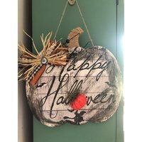 Happy Halloween Schild von CreatedbyAmyLou