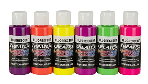 Createx Colors 5802-00 AB Airbrush Set, fluoreszierend von Createx