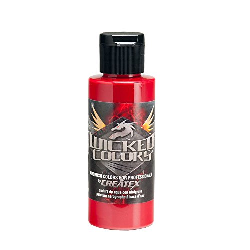 Createx Wicked Colors - Airbrush Farbe - 59 ml - Detail - Karmesin von Createx