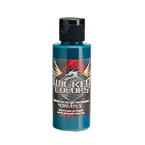 Createx Wicked Colors - Airbrush Farbe - 59 ml - Detail - Viridiangruen von Createx