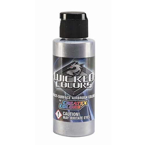 Createx Wicked W351 Silber metallic 60ml Airbrush Farbe von Createx