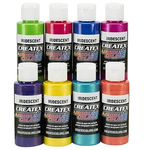 Iridescent 8 Createx Airbrush Paint Colors Set 2 Oz Bottles by Createx von Createx