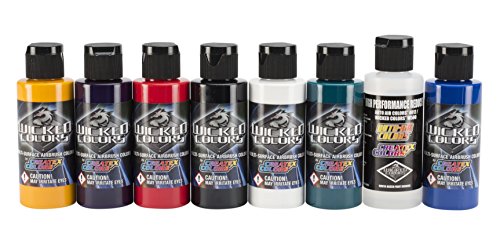 Wicked Color Set , 7x Wicked 60ml 1x Reducer 60ml Wicked Color Set , 7x Wicked 60ml 1x Reducer 60ml von Createx