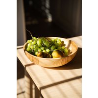 Große Holzschale Hochzeit Holz Geschenk Holzteig Schüssel Salatschüssel Servieren Obstschale Esche Mittelstück von CreatingComfortLab