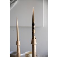 Handbemalte Schmale Kegelkerze Handbemalte Kerze Sojakerze Moderne Brautjungfernkerze Handbemalte Schmale Kegelkerze Handbemalte Kerze Sojakerze Moderne Brautjungfernkerze von CreatingComfortLab
