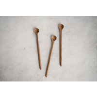 Handgeschnitzter Kaffeelöffel Aus Walnussholz Langer Griff von CreatingComfortLab
