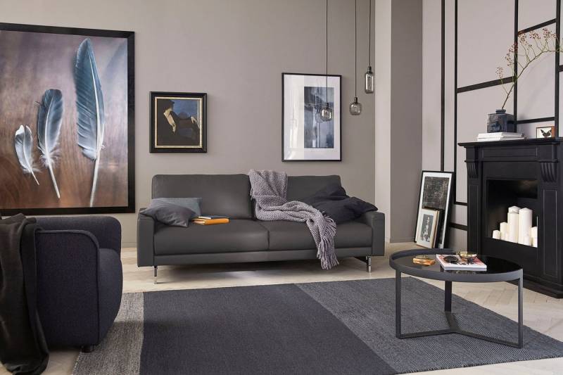 Creation BY ROLF BENZ 2,5-Sitzer CR.450, Designsofa, Loungesofa, Armlehne niedrig, Fuß chromfarben glänzend, Breite 184 cm von Creation BY ROLF BENZ