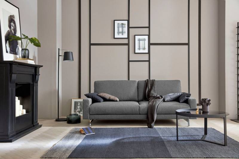 Creation BY ROLF BENZ 2,5-Sitzer CR.450, Designsofa, Loungesofa, Armlehne niedrig, Fuß chromfarben glänzend, Breite 184 cm von Creation BY ROLF BENZ