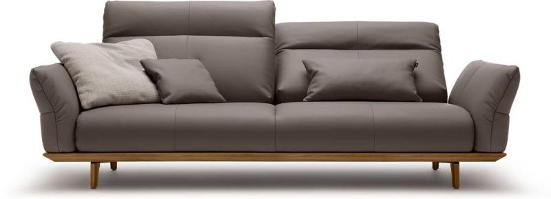 Creation BY ROLF BENZ 3,5-Sitzer CR.460, Sockel und Füße in Nussbaum, Breite 228 cm von Creation BY ROLF BENZ