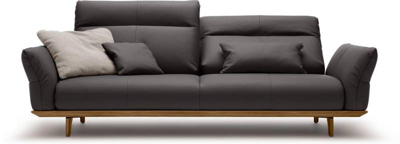 Creation BY ROLF BENZ 3,5-Sitzer CR.460, Sockel und Füße in Nussbaum, Breite 228 cm von Creation BY ROLF BENZ