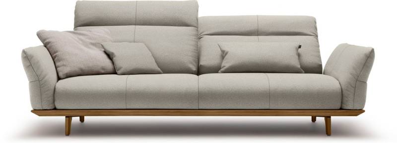 Creation BY ROLF BENZ 3,5-Sitzer CR.460, Sockel und Füße in Nussbaum, Breite 228 cm von Creation BY ROLF BENZ