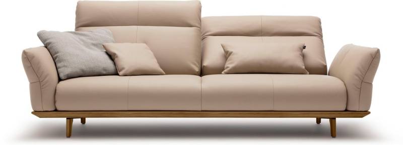 Creation BY ROLF BENZ 3,5-Sitzer CR.460, Sockel und Füße in Nussbaum, Breite 228 cm von Creation BY ROLF BENZ