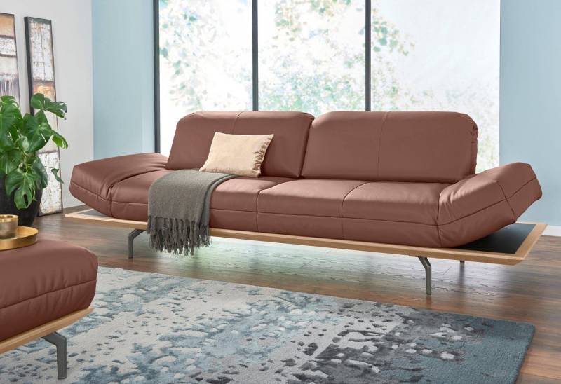 Creation BY ROLF BENZ 3-Sitzer CR.420, Designsofa, Loungesofa, in 2 Qualitäten, Holzrahmen in Eiche Natur oder Nußbaum, Breite 232 cm von Creation BY ROLF BENZ