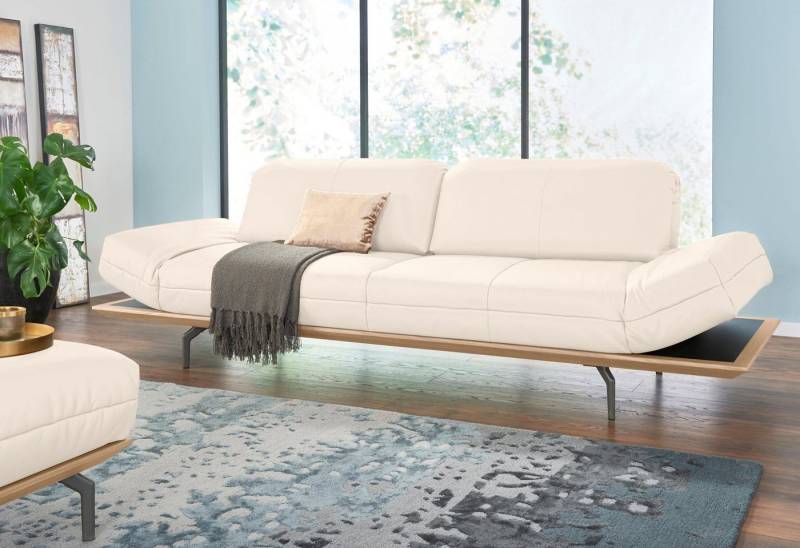 Creation BY ROLF BENZ 3-Sitzer CR.420, Designsofa, Loungesofa, in 2 Qualitäten, Holzrahmen in Eiche Natur oder Nußbaum, Breite 232 cm von Creation BY ROLF BENZ