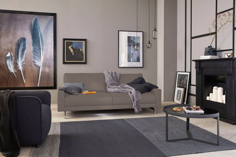 Creation BY ROLF BENZ 3-Sitzer CR.450, Designsofa, Loungesofa, Armlehne niedrig, Fuß chromfarben glänzend, Breite 204 cm von Creation BY ROLF BENZ