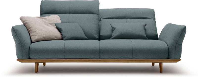 Creation BY ROLF BENZ 3-Sitzer CR.460, Sockel in Nussbaum, Füße Nussbaum, Breite 208 cm von Creation BY ROLF BENZ