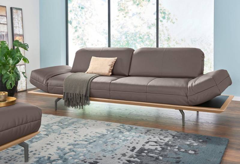 Creation BY ROLF BENZ 4-Sitzer CR.420, Designsofa, Loungesofa, in 2 Qualitäten, Holzrahmen in Eiche Natur oder Nußbaum, Breite 252 cm von Creation BY ROLF BENZ