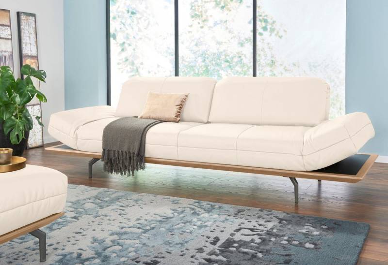 Creation BY ROLF BENZ 4-Sitzer CR.420, Designsofa, Loungesofa, in 2 Qualitäten, Holzrahmen in Eiche Natur oder Nußbaum, Breite 252 cm von Creation BY ROLF BENZ