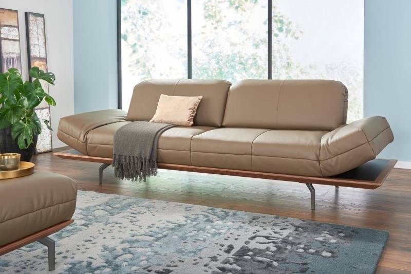 Creation BY ROLF BENZ 4-Sitzer CR.420, Designsofa, Loungesofa, in 2 Qualitäten, Holzrahmen in Eiche Natur oder Nußbaum, Breite 252 cm von Creation BY ROLF BENZ