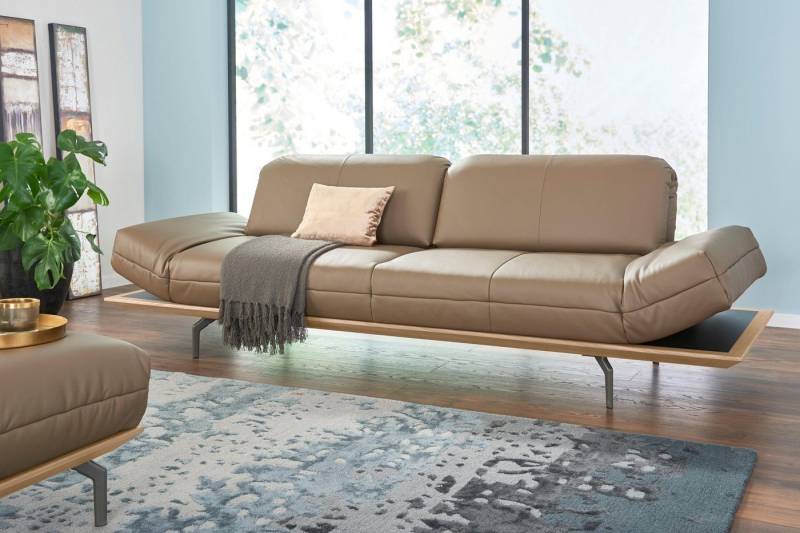 Creation BY ROLF BENZ 4-Sitzer CR.420, Designsofa, Loungesofa, in 2 Qualitäten, Holzrahmen in Eiche Natur oder Nußbaum, Breite 252 cm von Creation BY ROLF BENZ