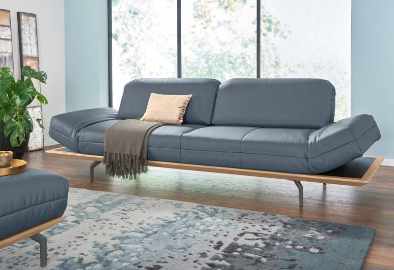 Creation BY ROLF BENZ 4-Sitzer CR.420, Designsofa, Loungesofa, in 2 Qualitäten, Holzrahmen in Eiche Natur oder Nußbaum, Breite 252 cm von Creation BY ROLF BENZ