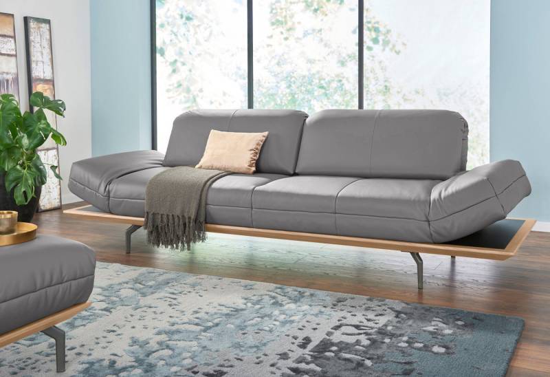 Creation BY ROLF BENZ 4-Sitzer CR.420, Designsofa, Loungesofa, in 2 Qualitäten, Holzrahmen in Eiche Natur oder Nußbaum, Breite 252 cm von Creation BY ROLF BENZ