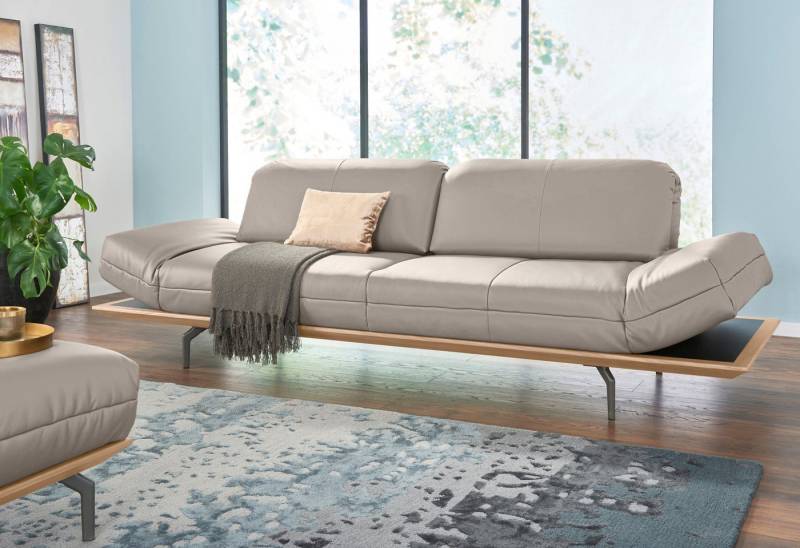 Creation BY ROLF BENZ 4-Sitzer CR.420, Designsofa, Loungesofa, in 2 Qualitäten, Holzrahmen in Eiche Natur oder Nußbaum, Breite 252 cm von Creation BY ROLF BENZ