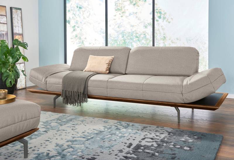 Creation BY ROLF BENZ 4-Sitzer CR.420, Designsofa, Loungesofa, in 2 Qualitäten, Holzrahmen in Eiche Natur oder Nußbaum, Breite 252 cm von Creation BY ROLF BENZ
