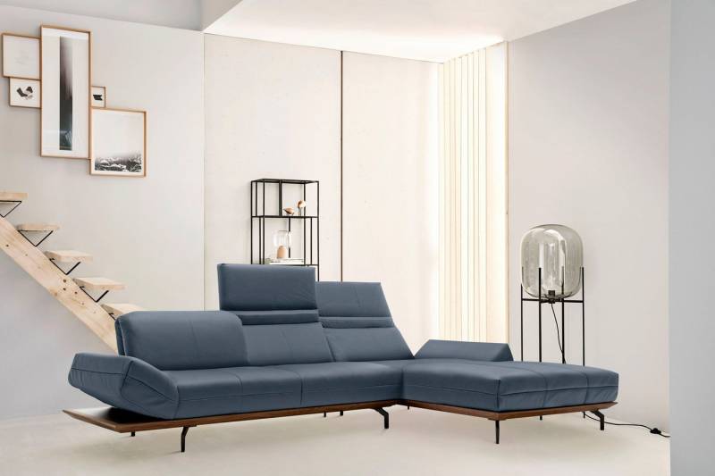 Creation BY ROLF BENZ Ecksofa CR.420, Designecksofa, L-Form, in 2 Qualitäten, Holzrahmen in Eiche Natur oder Nußbaum, Breite 293 cm von Creation BY ROLF BENZ