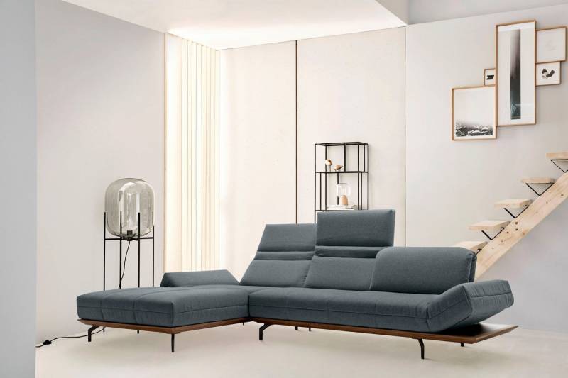 Creation BY ROLF BENZ Ecksofa CR.420, Designecksofa, L-Form, in 2 Qualitäten, Holzrahmen in Eiche Natur oder Nußbaum, Breite 293 cm von Creation BY ROLF BENZ