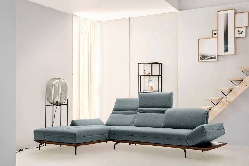 Creation BY ROLF BENZ Ecksofa CR.420, Designecksofa, L-Form, in 2 Qualitäten, Holzrahmen in Eiche Natur oder Nußbaum, Breite 293 cm von Creation BY ROLF BENZ