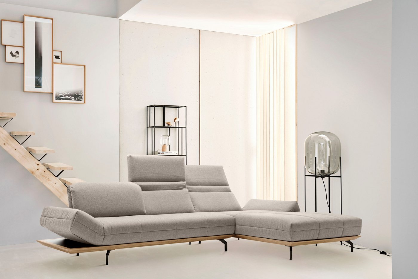 Creation BY ROLF BENZ Ecksofa CR.420, Designecksofa, L-Form, in 2 Qualitäten, Holzrahmen in Eiche Natur oder Nußbaum, Breite 313 cm Creation BY ROLF BENZ Ecksofa CR.420, Designecksofa, L-Form, in 2 Qualitäten, Holzrahmen in Eiche Natur oder Nußbaum, Breite 313 cm von Creation BY ROLF BENZ