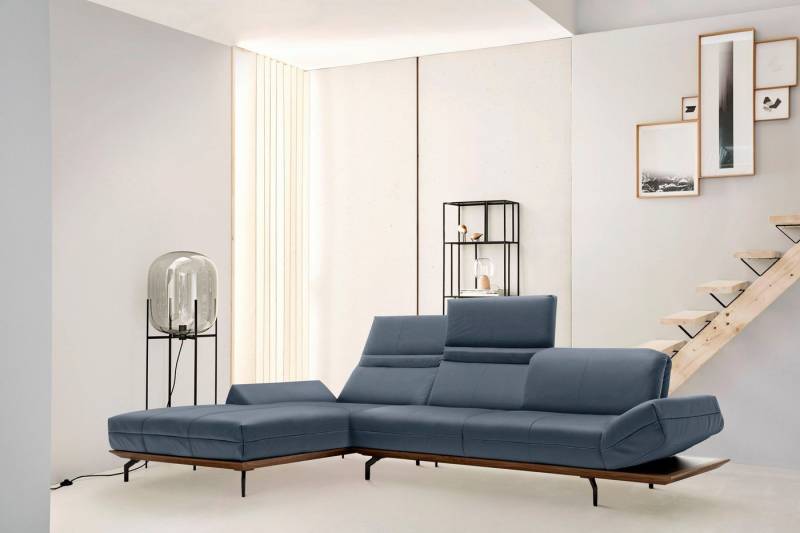 Creation BY ROLF BENZ Ecksofa CR.420, Designecksofa, L-Form, in 2 Qualitäten, Holzrahmen in Eiche Natur oder Nußbaum, Breite 313 cm von Creation BY ROLF BENZ