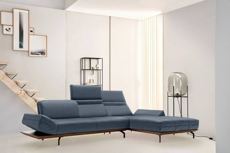 Creation BY ROLF BENZ Ecksofa CR.420, Designecksofa, L-Form, in 2 Qualitäten, Holzrahmen in Eiche Natur oder Nußbaum, Breite 313 cm von Creation BY ROLF BENZ