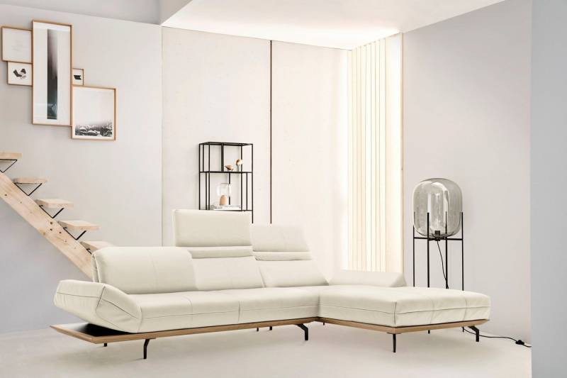 Creation BY ROLF BENZ Ecksofa CR.420, Designecksofa, L-Form, in 2 Qualitäten, Holzrahmen in Eiche Natur oder Nußbaum, Breite 313 cm Creation BY ROLF BENZ Ecksofa CR.420, Designecksofa, L-Form, in 2 Qualitäten, Holzrahmen in Eiche Natur oder Nußbaum, Breite 313 cm von Creation BY ROLF BENZ