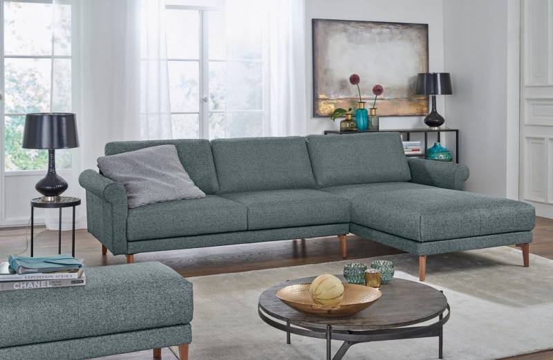 Creation BY ROLF BENZ Ecksofa CR.450, Designecksofa, Polsterecke, L-Form, 282/178 cm (B/T), abgerundete Armlehne Schnecke, modern Landhaus, Leder oder Chenille von Creation BY ROLF BENZ