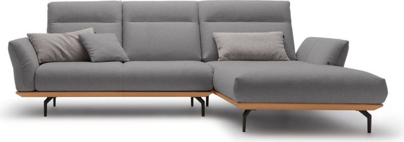 Creation BY ROLF BENZ Ecksofa CR.460, Sockel in Eiche, Alugussfüße in umbragrau, Breite 298 cm von Creation BY ROLF BENZ