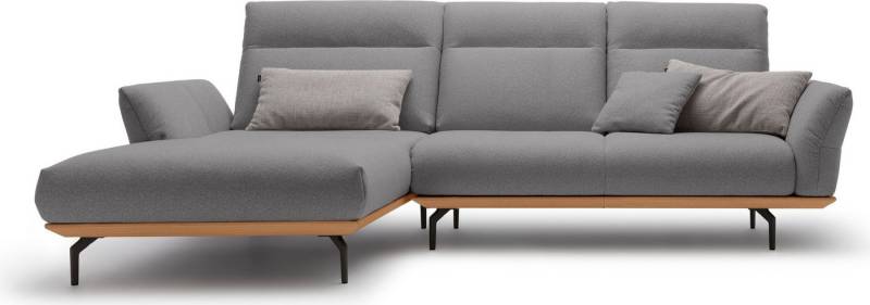 Creation BY ROLF BENZ Ecksofa CR.460, Sockel in Eiche, Alugussfüße in umbragrau, Breite 298 cm von Creation BY ROLF BENZ