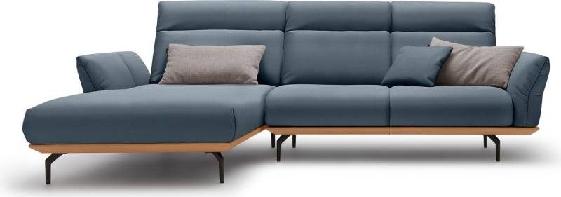 Creation BY ROLF BENZ Ecksofa CR.460, Sockel in Eiche, Alugussfüße in umbragrau, Breite 298 cm von Creation BY ROLF BENZ