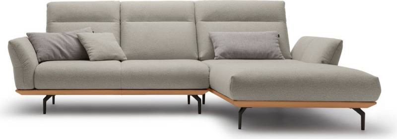 Creation BY ROLF BENZ Ecksofa CR.460, Sockel in Eiche, Alugussfüße in umbragrau, Breite 298 cm von Creation BY ROLF BENZ