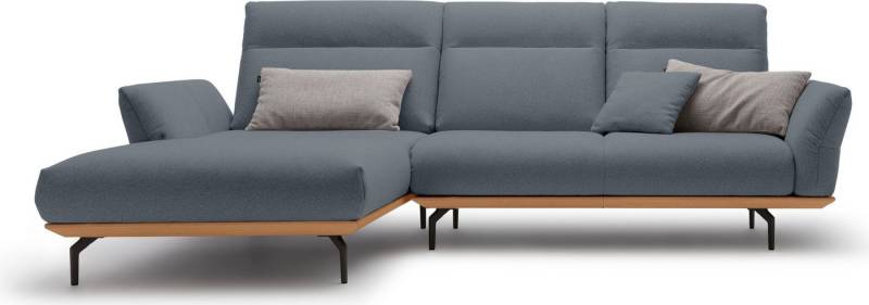 Creation BY ROLF BENZ Ecksofa CR.460, Sockel in Eiche, Alugussfüße in umbragrau, Breite 298 cm von Creation BY ROLF BENZ