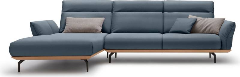 Creation BY ROLF BENZ Ecksofa CR.460, Sockel in Eiche, Winkelfüße in Umbragrau, Breite 318 cm von Creation BY ROLF BENZ