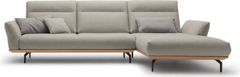 Creation BY ROLF BENZ Ecksofa CR.460, Sockel in Eiche, Winkelfüße in Umbragrau, Breite 318 cm von Creation BY ROLF BENZ