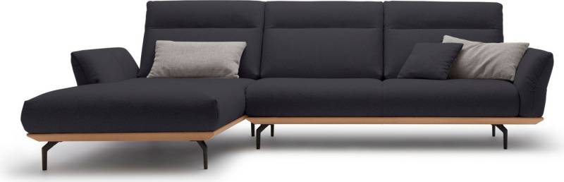 Creation BY ROLF BENZ Ecksofa CR.460, Sockel in Eiche, Winkelfüße in Umbragrau, Breite 318 cm von Creation BY ROLF BENZ