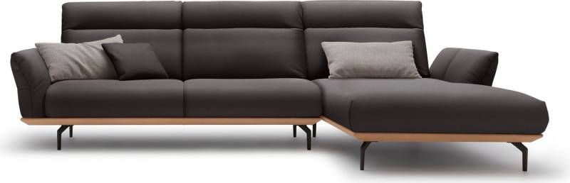 Creation BY ROLF BENZ Ecksofa CR.460, Sockel in Eiche, Winkelfüße in Umbragrau, Breite 318 cm von Creation BY ROLF BENZ